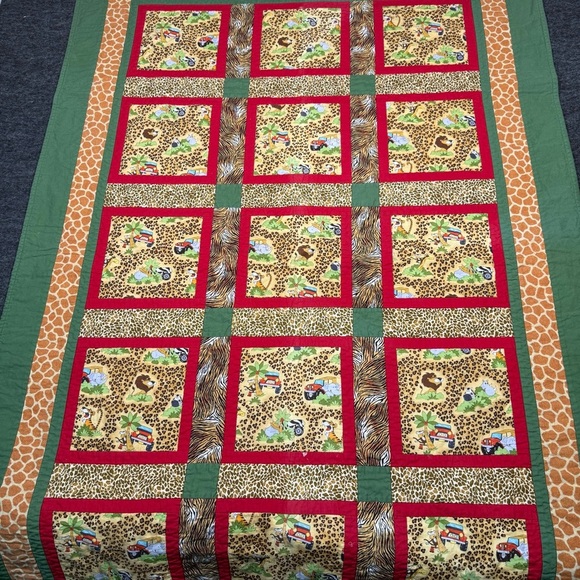 Other - Colorful Animal Print Quilt